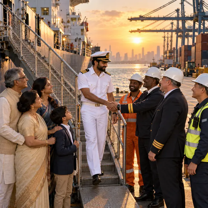 A Merchant Navy officer in uniform, respected in every port